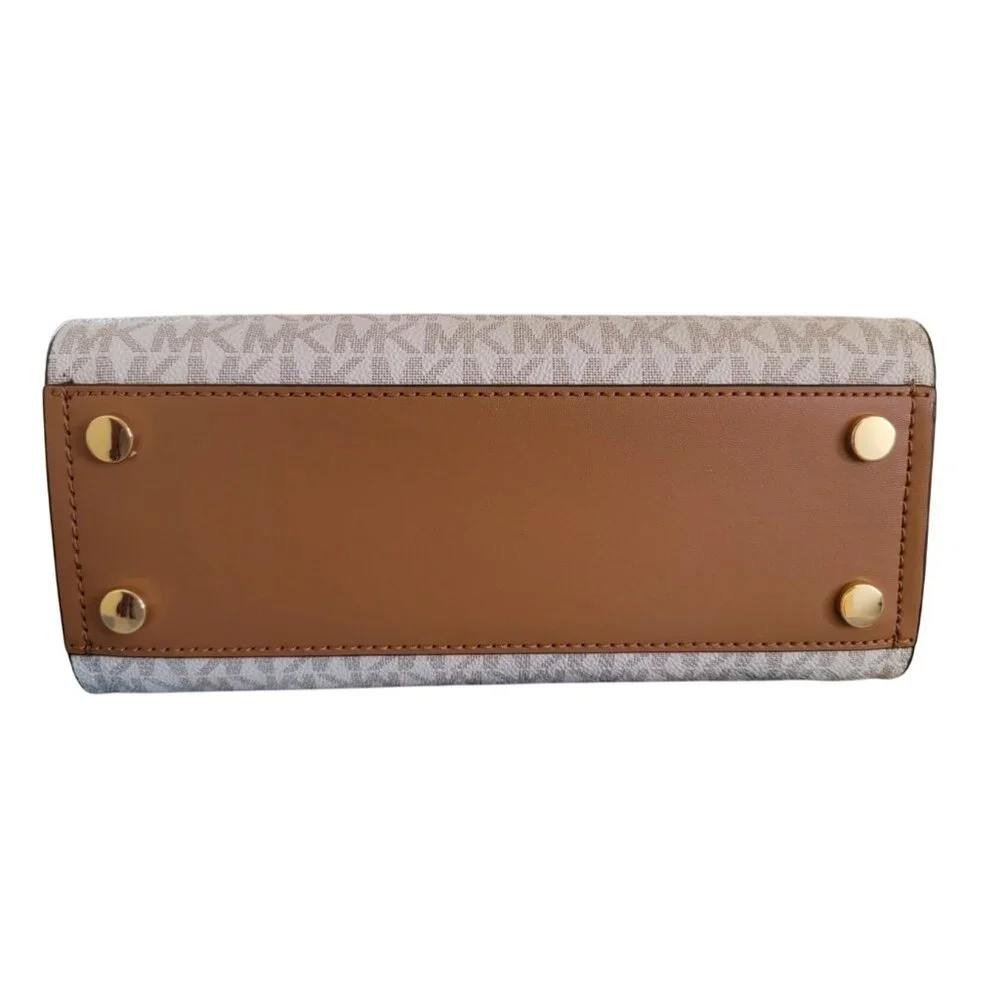 Michael Kors Marilyn Small Crossbody Bag Vanilla Acorn - Picture 3 of 9